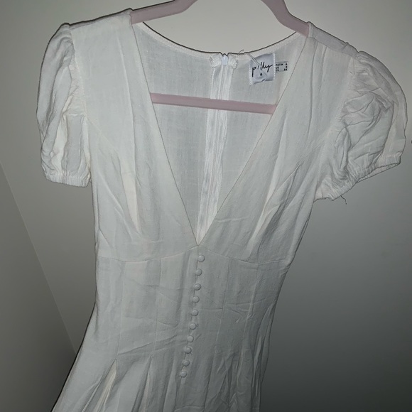 PRINCESS POLLY ALIBI MINI DRESS WHITE - Picture 4 of 5